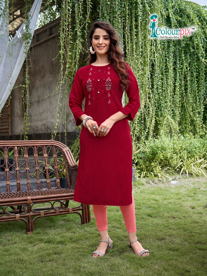 Colourpix Rolex 1 Exclusive Wear Designer Wholesale Kurti Collection